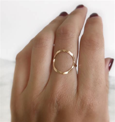 open circle gold ring